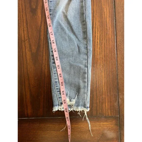 Aeropostale Distressed Ankle Legging Denim Jeans 0 Skinny Jeggings Ripped High R - Picture 11 of 11